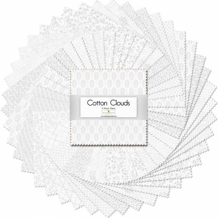 5in Squares Essentials Cotton Cloud, 42ps