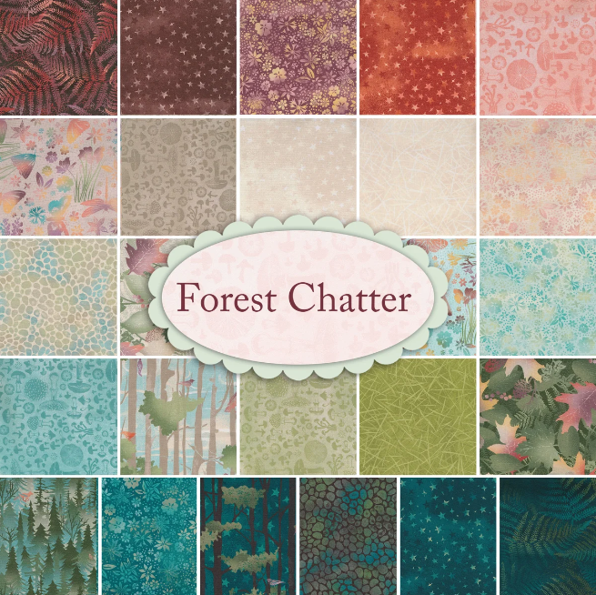 2-1/2in Strips Forest Chatter, 40pcs/bundle