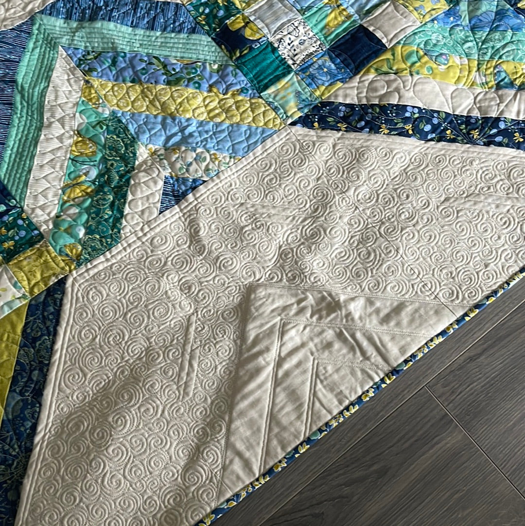 Modern X quilt