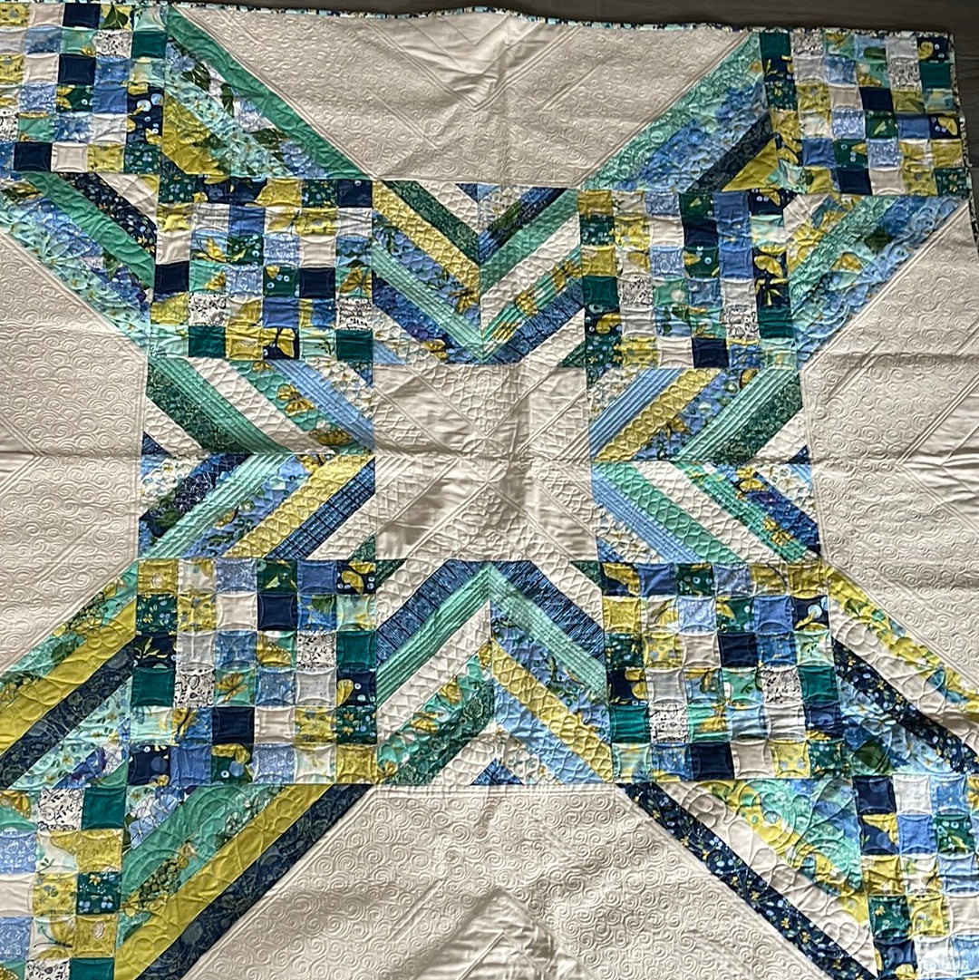 Modern X quilt